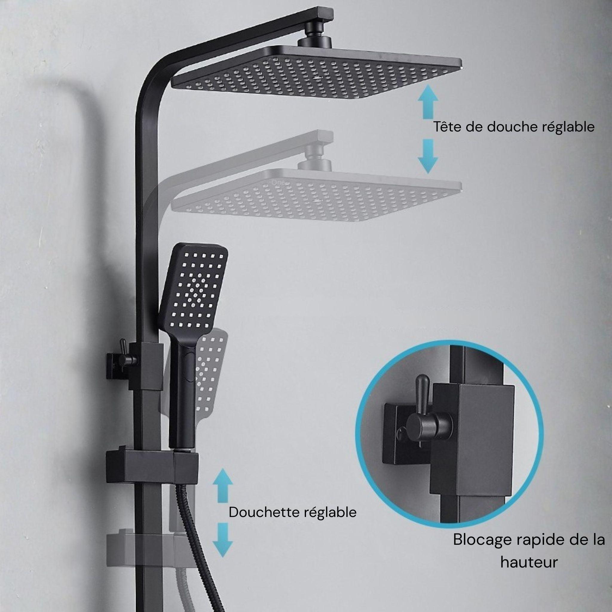 Colonne de Douche Thermostatique Design 3 Voies