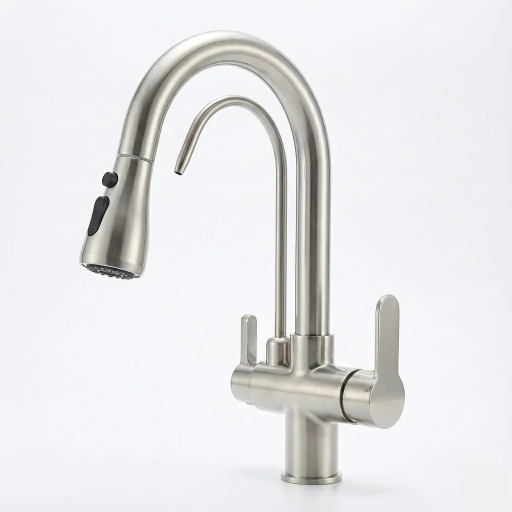Robinet de cuisine avec Voie eau filtrée & Douchette