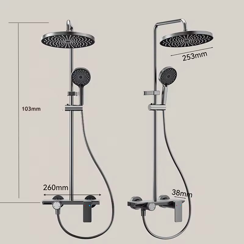Colonne de Douche Thermostatique Tête Ronde Luxe & Design