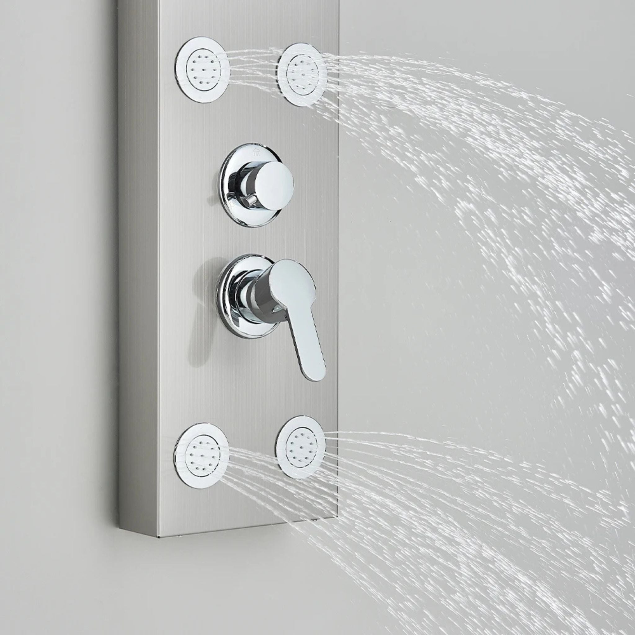 Colonne de Douche Hydromassante avec Niche de Rangement Intégrée