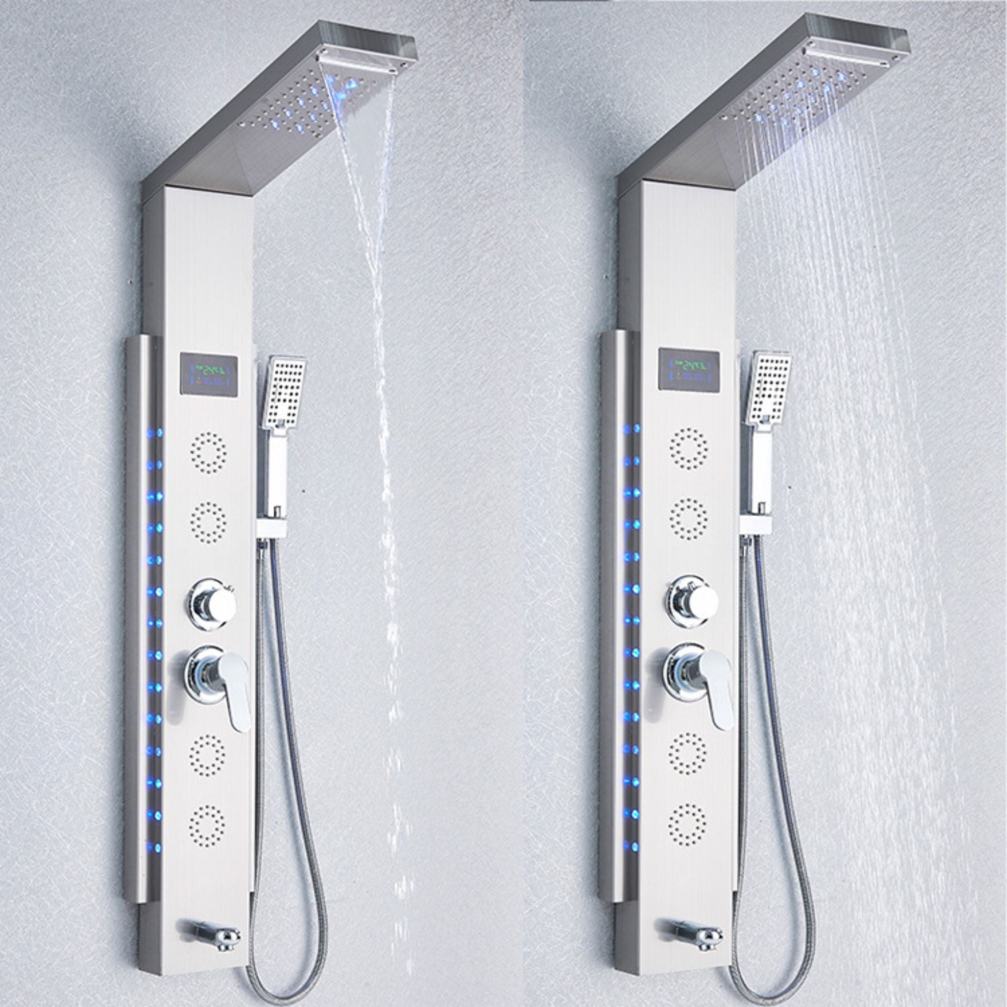 Colonne de Douche Hydromassante avec LED Latérales