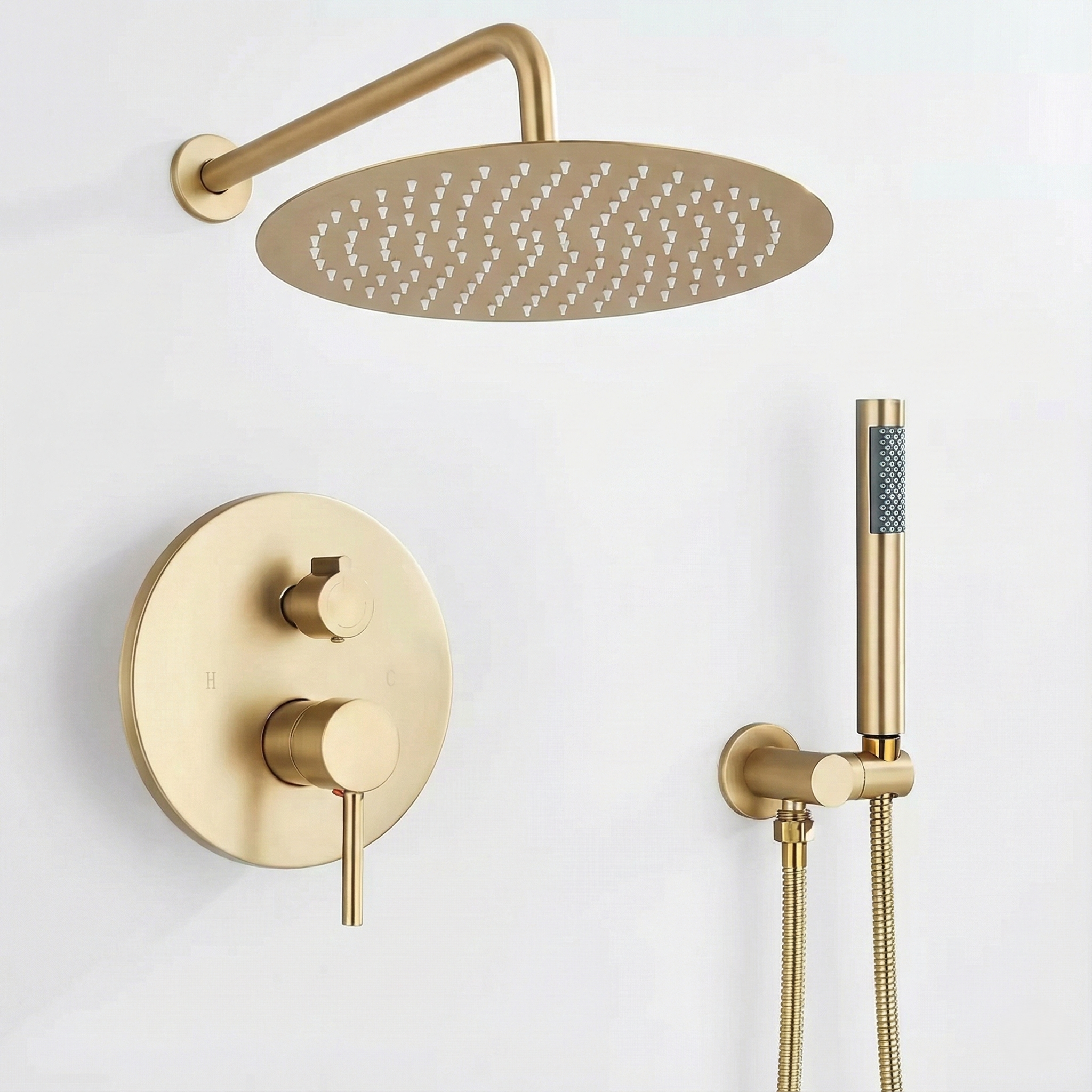 Colonne de Douche Encastrable Mural Circulaire