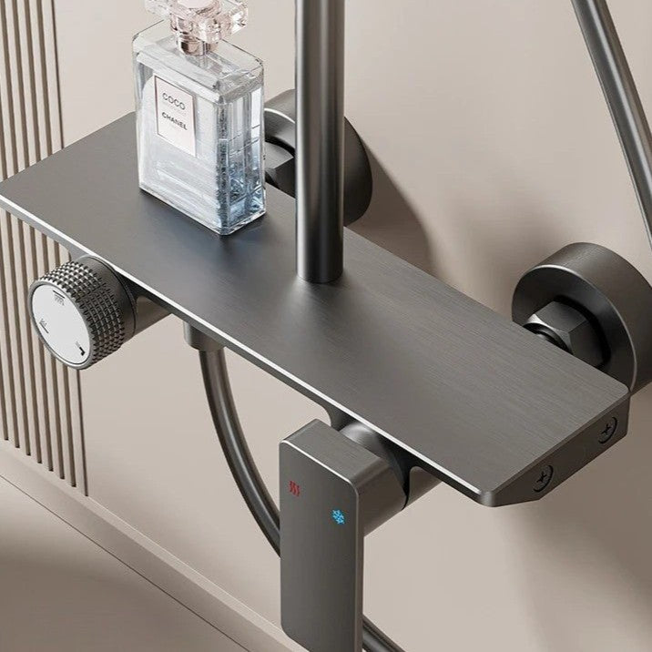 Colonne de Douche Thermostatique Tête Ronde Luxe & Design