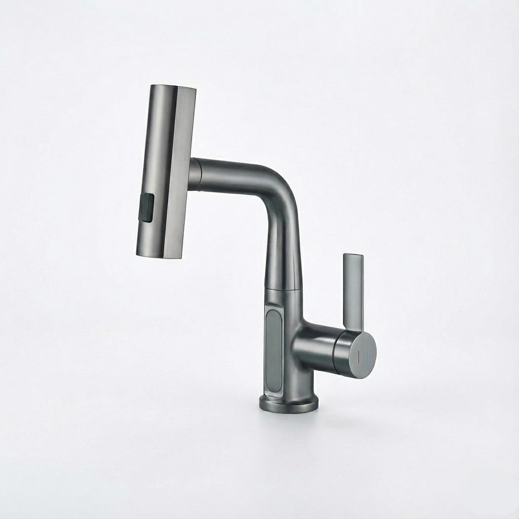 Robinet de Cuisine avec Affichage Numérique de Température et Douchette Extractible